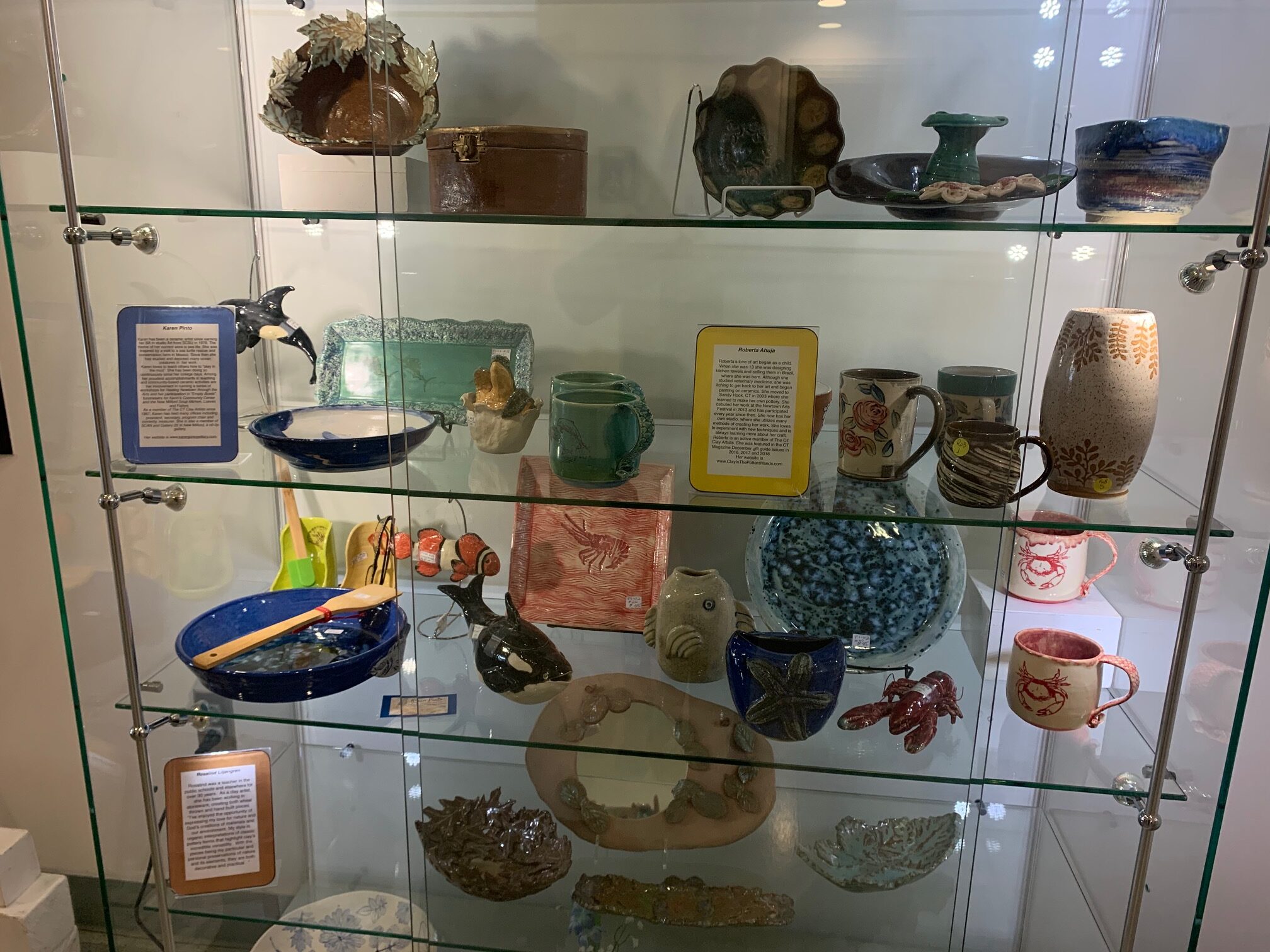 Pottery showcase